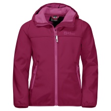 Jack Wolfskin Softshelljacke Fourwinds (wind-& wasserabweisend) rubinrot Kinder